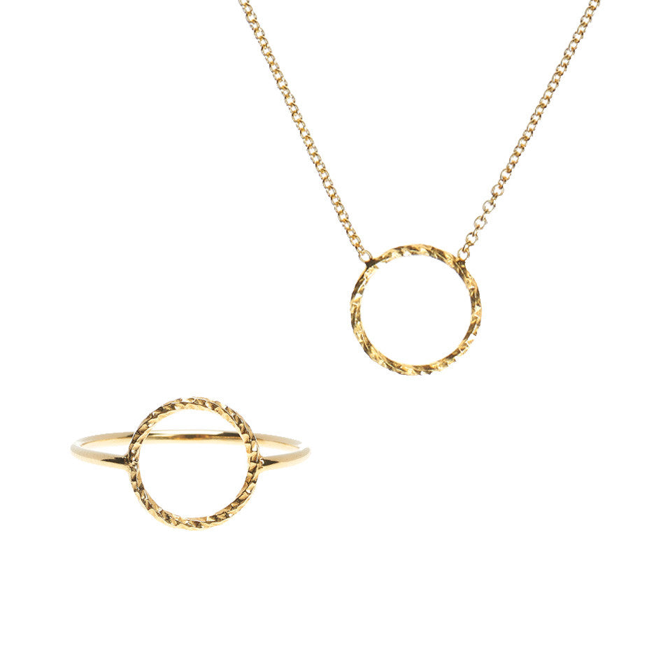 Braveheart Protective Circle gift set, featuring the Protective Circle necklace and ring.