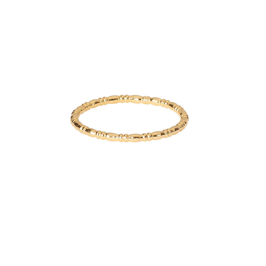 Equine Single Band ring in gold.