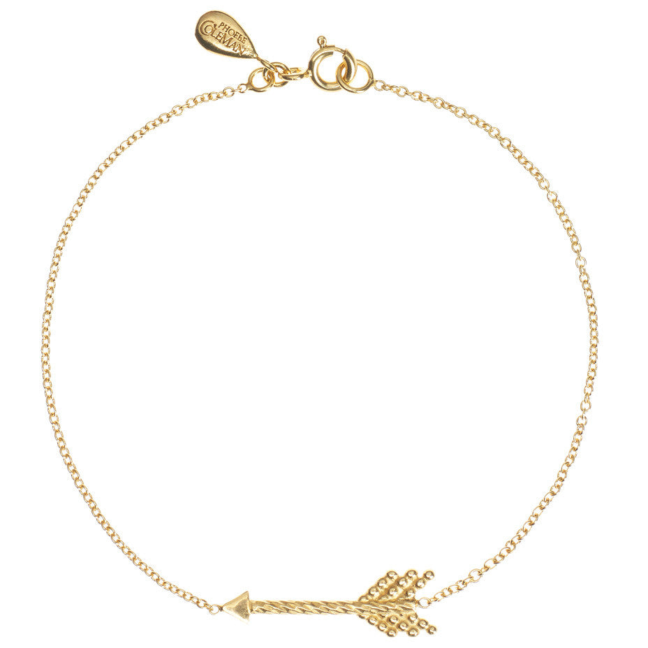 Warrior Arrow bracelet in gold.
