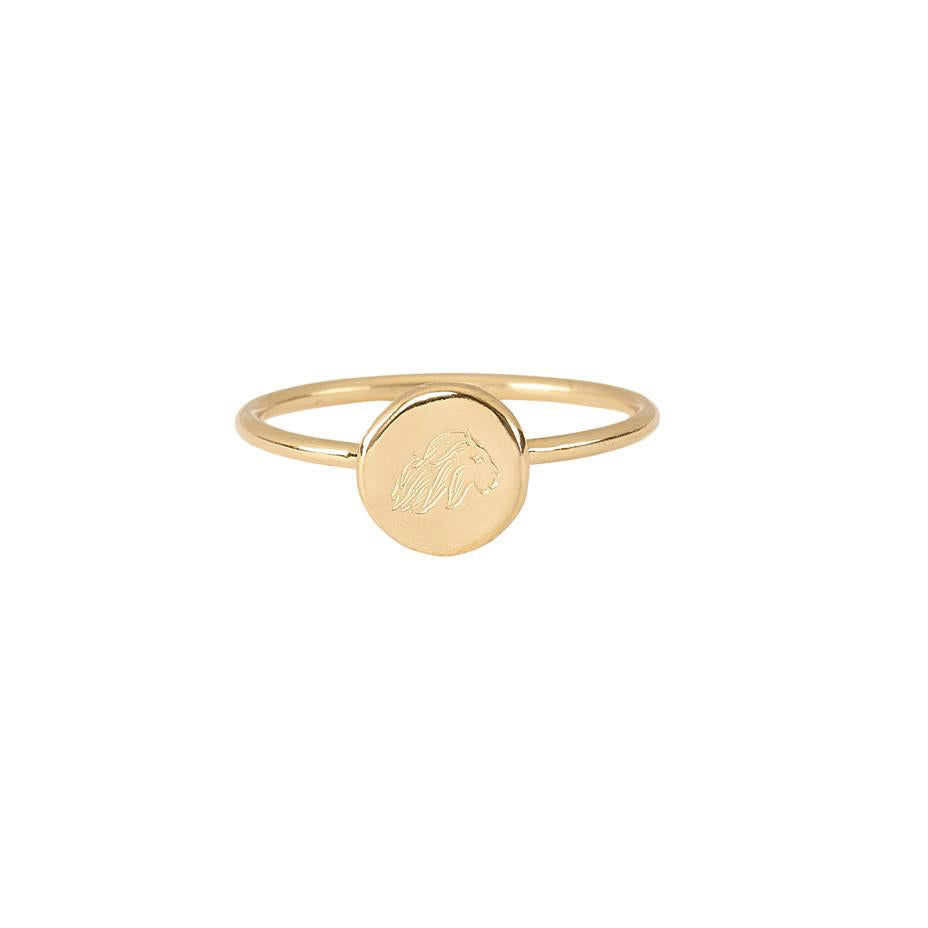 Energy Lion Stacking Ring - Gold