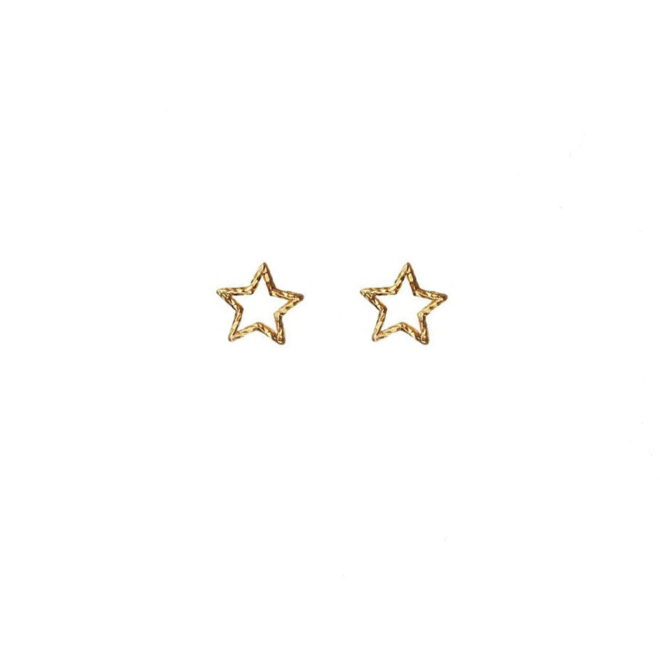 Estella Star Stud Earrings - Gold