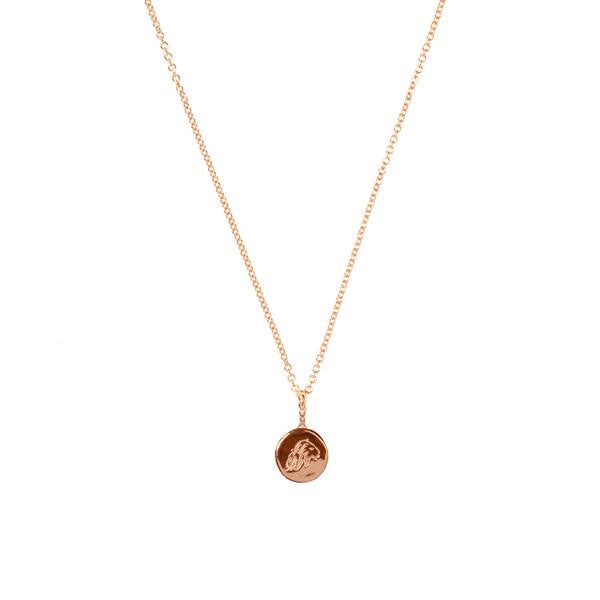 Energy And Time Lion And Eagle Reversible Necklace - Rose Gold