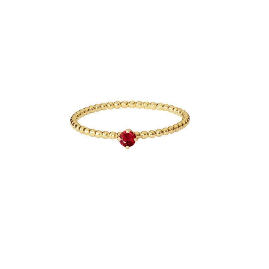 Venus Red Sapphire Ring - Gold