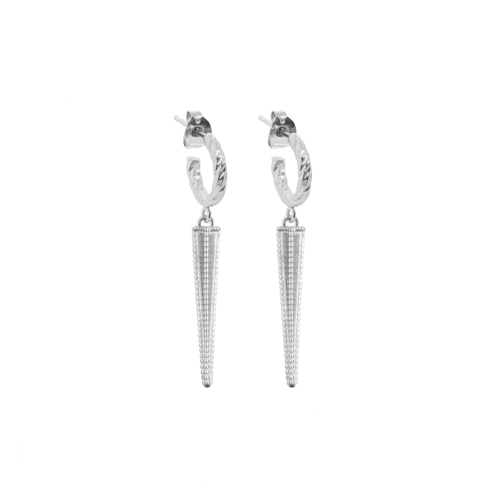 Twilight Mini Drop Earrings - Silver