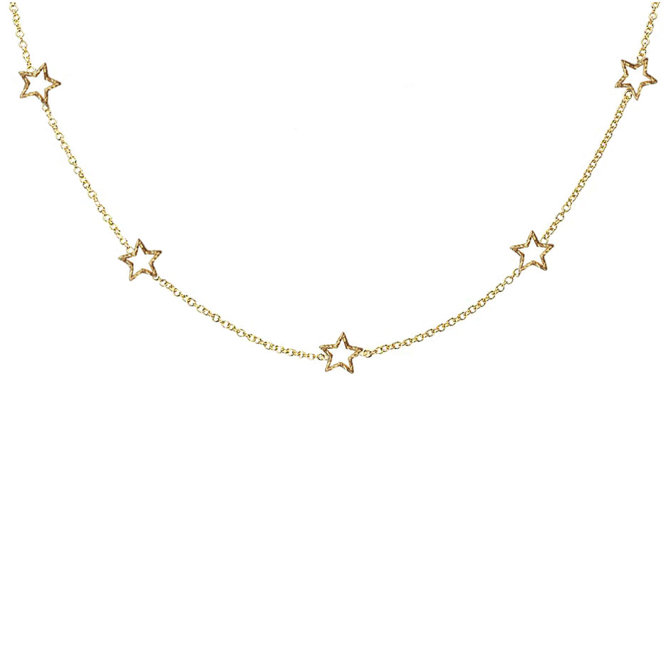 Star Gazer Necklace - Gold