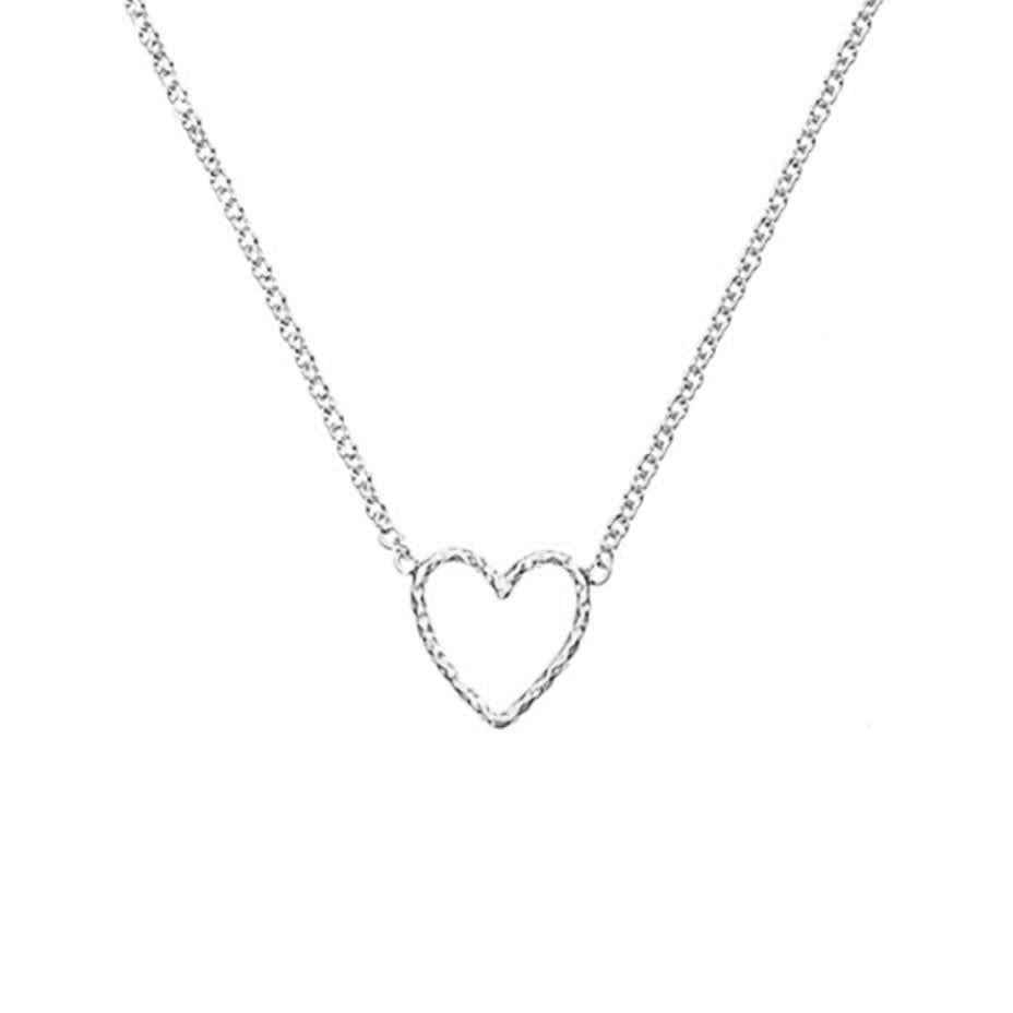 Love Me Tender Heart Necklace - Silver