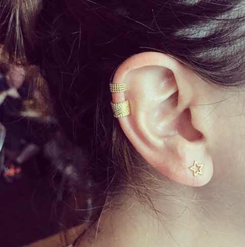 Estella Star Stud Earrings - Rose Gold
