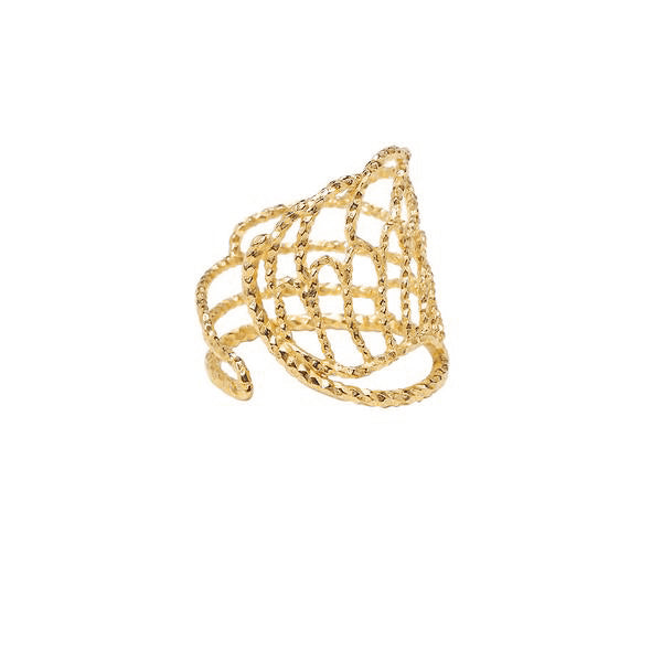 Angel Wing Wrap Around Ring - Gold