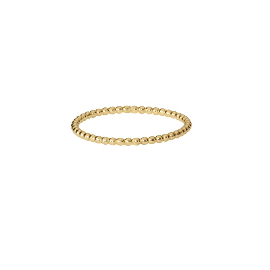 Beaded Band Ring - Gold