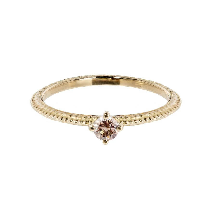 Tender Love Engagement Ring - Champagne Diamond