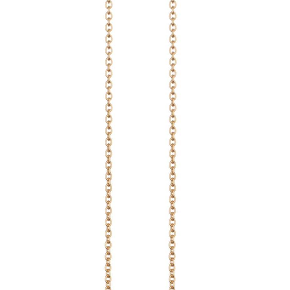 Whisper Trace Chain in gold, our finest chain with oval links.
