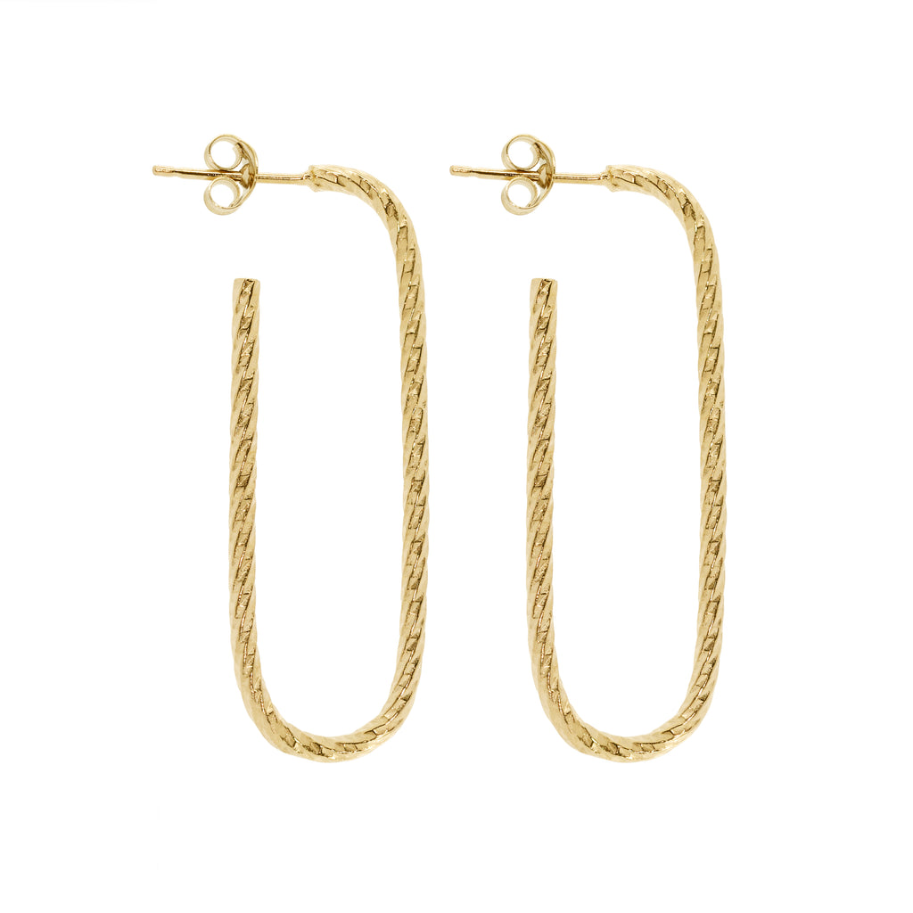 Lovers Link Earrings - Gold