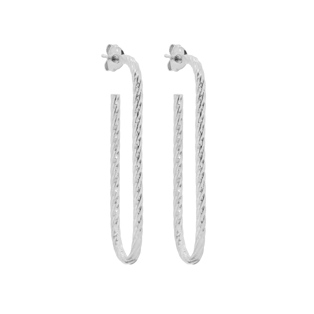 Lovers Link Earrings - Silver