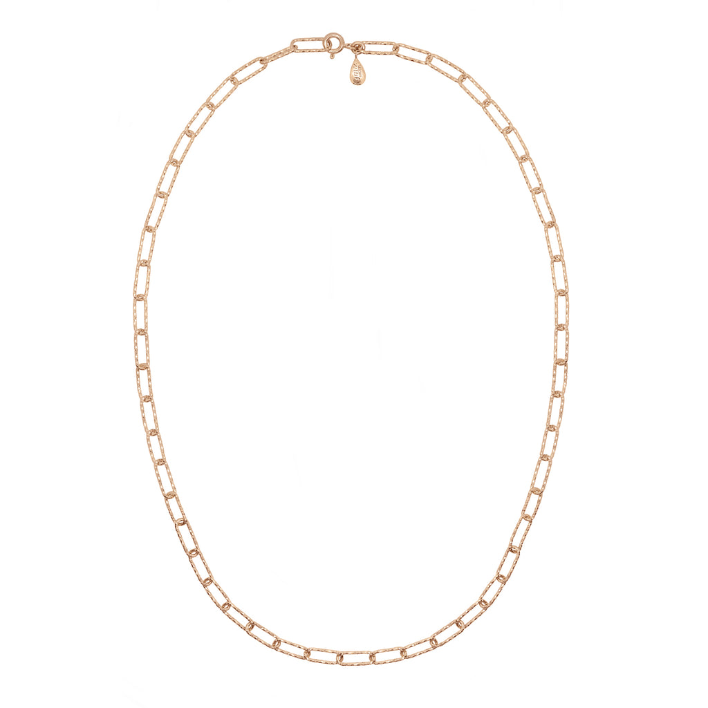 Lovers Link Chain Necklace - Rose Gold