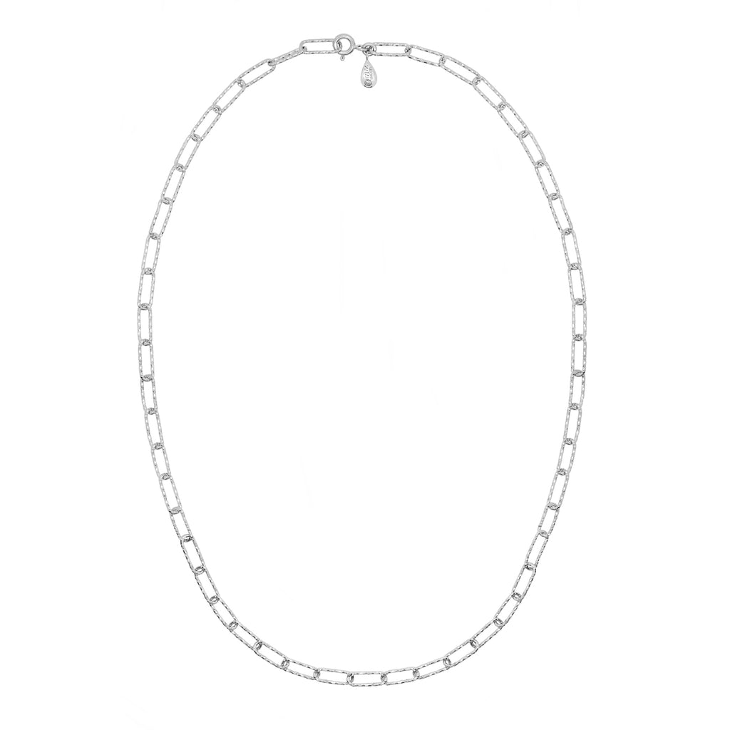Lovers Link Chain Necklace - Silver