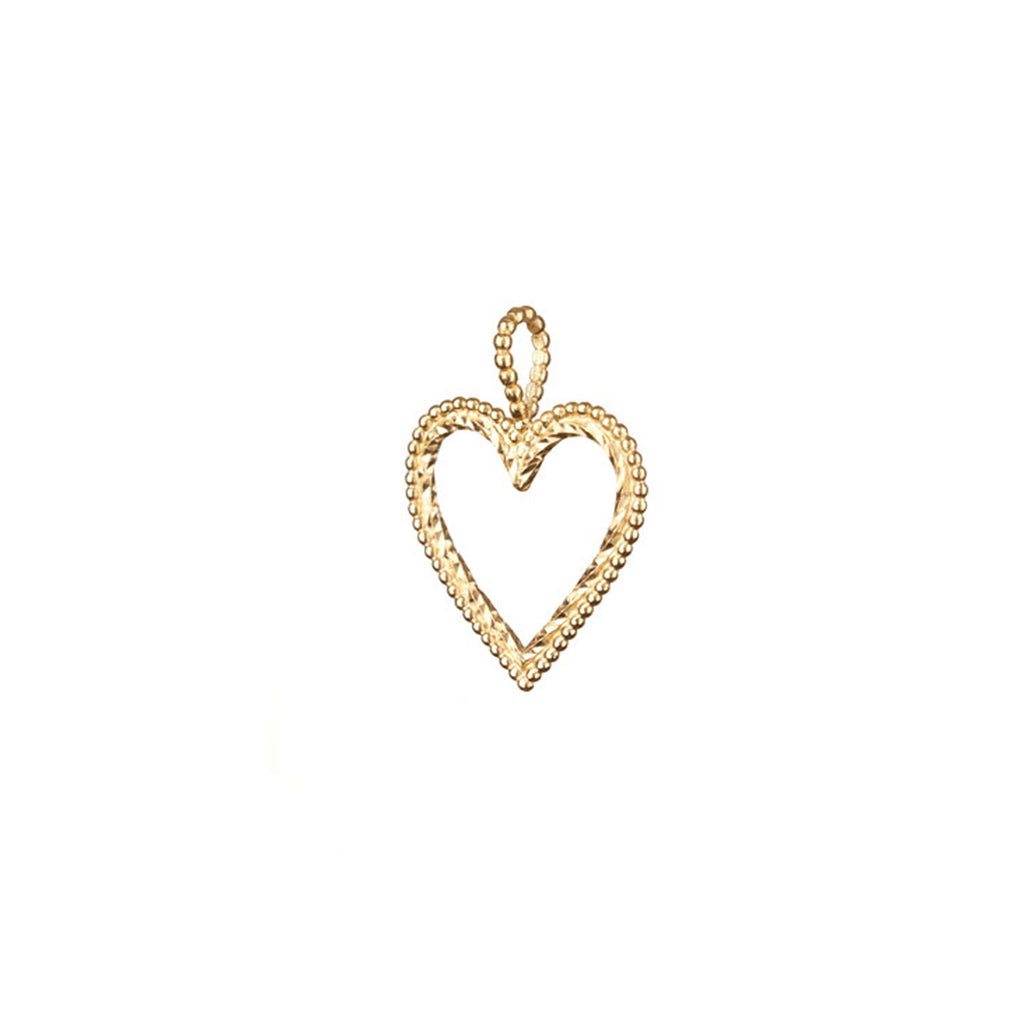 Open Your Heart Charm - Gold