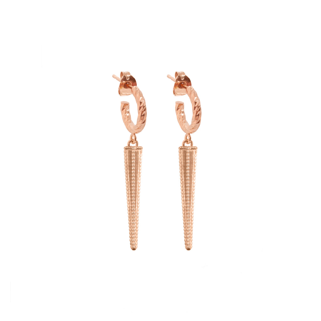 Twilight Mini Drop Earrings - Rose Gold