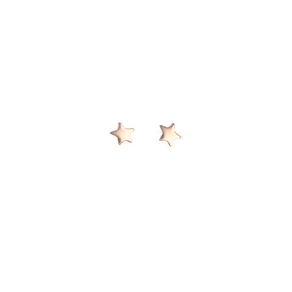 Star Bright Stud Earrings - Rose Gold