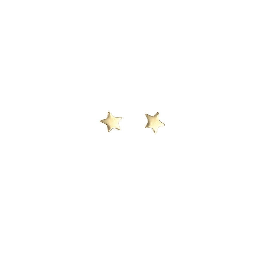 Star Bright Stud Earrings - Gold