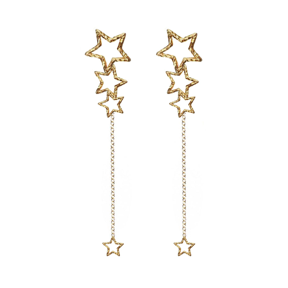 Star Gazer Earrings - Gold