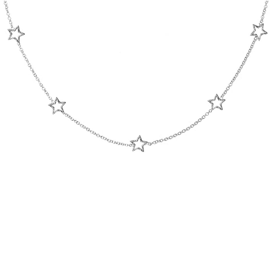 Star Gazer Necklace - Silver